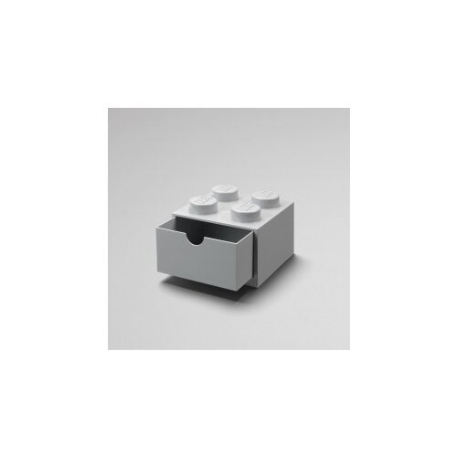 Lego Siva škatla za pisalno mizo s predalom za kocke , 15,8 x 11,3 cm Cene