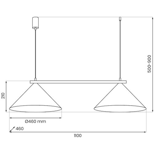  Visilica na sajli CAPITAL 2xGX53/15W/230V bež Slike