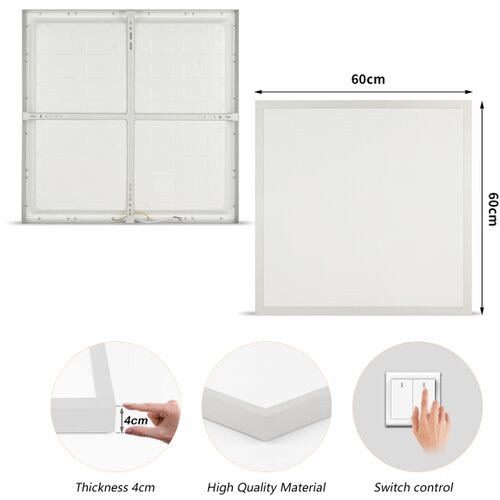 Brilagi - LED svetlo za kupatilo FRAME LED/50W/230V 3000/4000/6000K 60x60 IP44 Slike