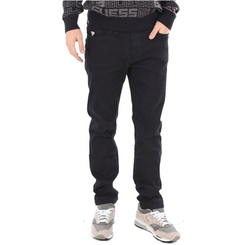 Guess Jeans straight T3YJ17 D54P0 Črna Slike