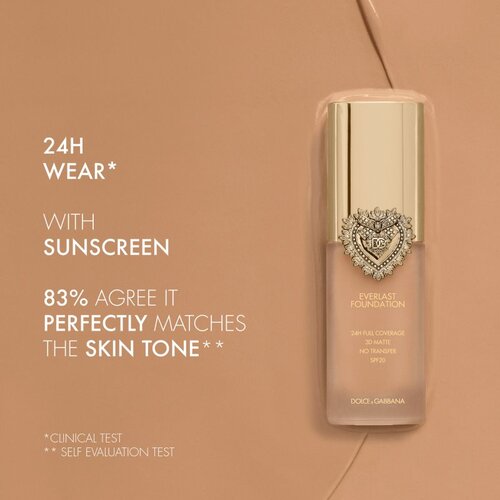 Dolce &amp;amp; Gabbana Flawless Everlast Foundation intenzivni make-up za prekrivanje s dugotrajnim učinkom SPF 20 nijansa 07N Light 27 ml Slike