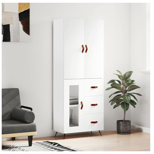 vidaXL Visoka komoda bijela 69 5x34x180 cm konstruirano drvo Cijene