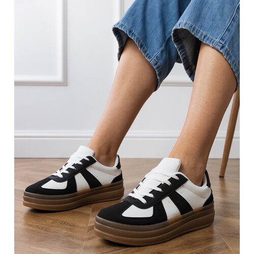D/CEO Black women&amp;#039;s platform sneakers Serila Slike