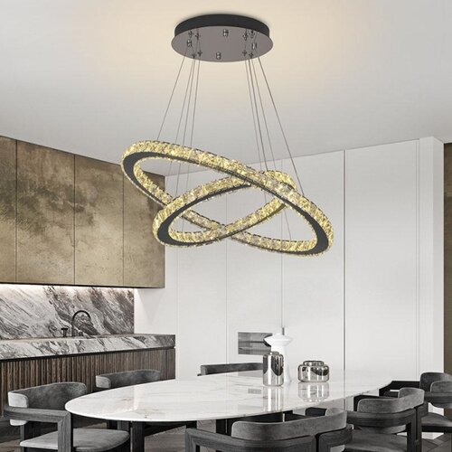  led prigu&amp;scaron;iva luster na sajli LED/115W/230V 3000-6500K srebrna + daljinski upravljač Slike