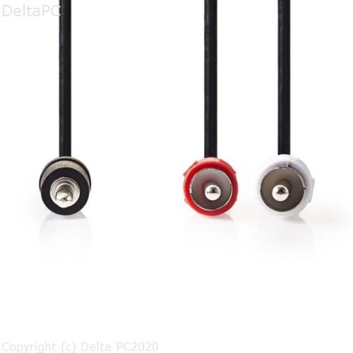 Nedis Stereo audio kabel 3.5 mm m - 2x RCA m 1.5m crni Slike