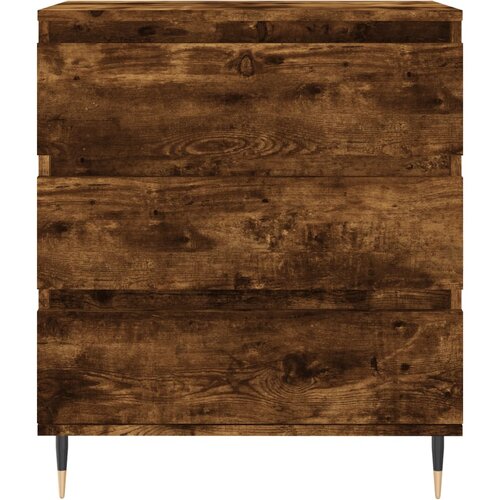  Komoda boja dimljenog hrasta 60 x 35 x 70 cm konstruirano drvo Slike