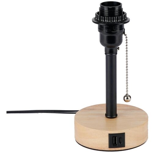  Brilagi - Stona lampa sa USB portom TABLON 1xE27/25W/230V hrast/crna Cene