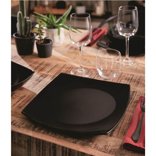 Luminarc quadrato noir plitki tanjir 26cm crni ( J0591 ) Cene