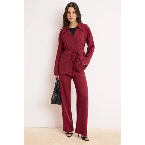 Trendyol Modest Ženski komplet Tctss26Us00038, Bordo Cene