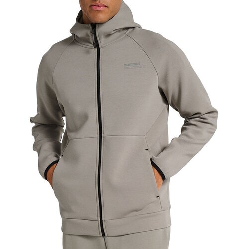 Hummel Mu&scaron;ki duks HMLTECH Fleece Regular Zip Hoodie, Sivi Cene