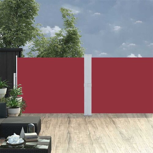  Uvlačiva bočna tenda za terasu 140 x 1200 cm crvena Cijene