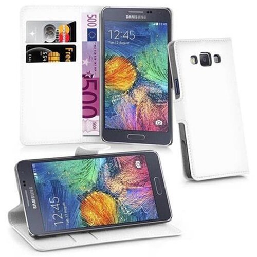 Cadorabo Ohi&scaron;je, združljivo z Samsung Galaxy A7 2015 v snežno bela - Za&scaron;čitni ovitek z magnetnim zapiranjem, stoječo funkcijo in režo za kartice, (20550169) Cene