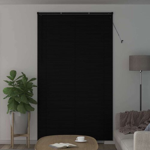  Venecijanska roleta Podesiva Crna 213 x 160 cm PVC - Crna 160 x 213 cm Slike