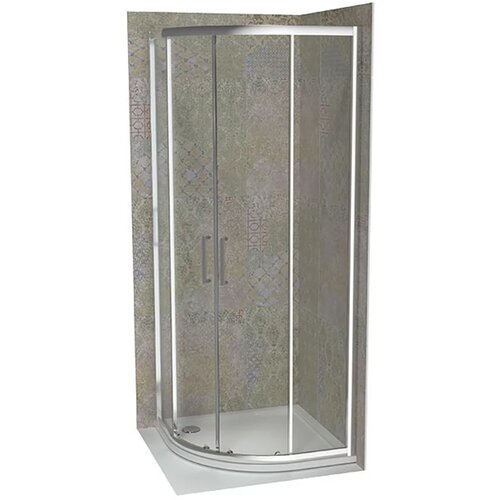 Copen Atlas Pro polukružna tuš kabina hrom, staklo 6mm providno - R90x195 cm Cene