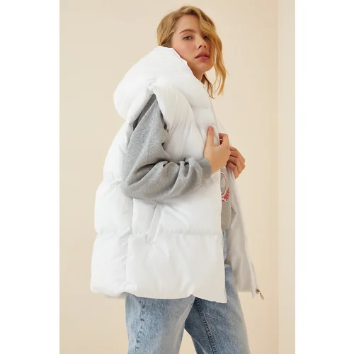  Vest - White - Puffer