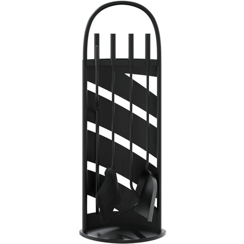  5-dijelni set alata za kamin 23 x 15 x 66 cm čelični Slike
