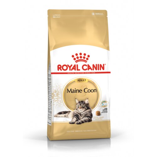 Royal Canin FBN Maine Coon, potpuna i uravnotežena hrana za mačke, specijalno za odrasle mačke pasmine Maine Coon starije od 15 mjeseci, 4 kg Slike