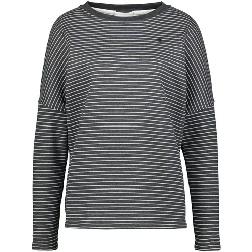 ALIFE AND KICKIN Sweater majica 'Denise' antracit siva / bijela