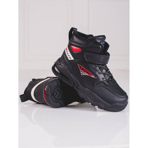 SHELOVET Lace-up boy boots insulated black Slike