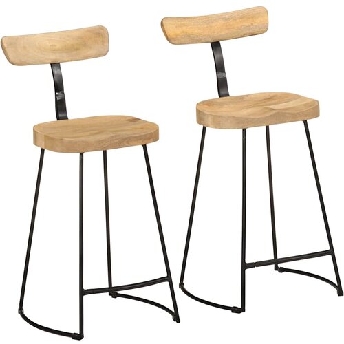  Barski stolci 2 kom 49x43x88 cm masivnog drva manga Cijene