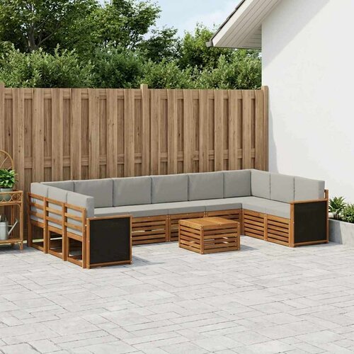 Set vanjskih sofa 8 kom. Prirodna i svjetlosiva Cijene
