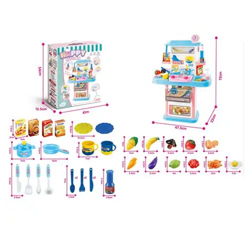 Magic Toys Happy Kitchen kuhinja sa dodacima 72x22x47cm Cene