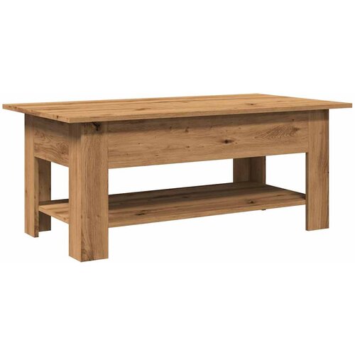 Maison Chic Klubska mizica - kavna mizica - Nizka mizica artisan hrast 102x55x42 cm inženirski les, (21755294) Cene