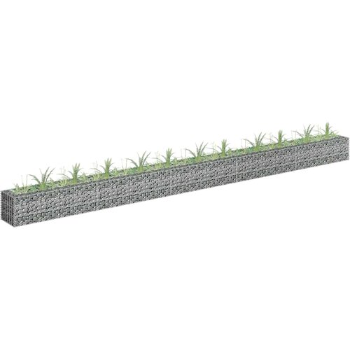  Gabionska sadilica od pocinčanog čelika 450 x 30 x 30 cm Slike