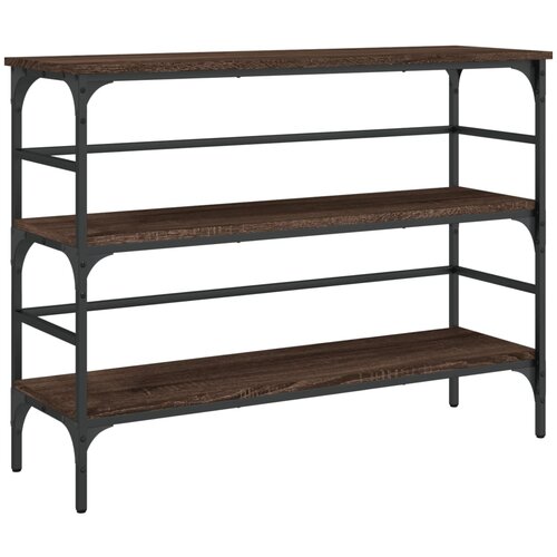 Maison Chic konzolna miza - miza ob steni rjav hrast 100x32x75 cm inženirski les, (21785821) Slike