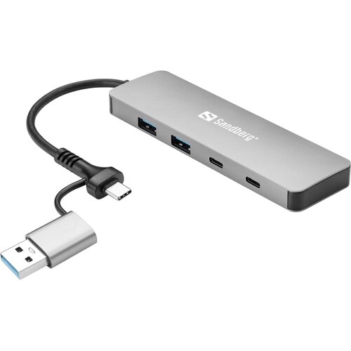 Sandberg vozli&amp;scaron;če USB-C/USB-A na 2xUSB-A+2xUSB-C 136-64 Slike
