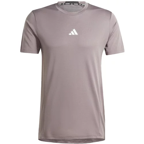 Adidas Funkcionalna majica 'Designed for Training' črna / srebrna / bela