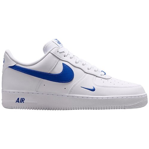 Nike Modne superge Air Force 1 Low &amp;#039;07 Carbon Fiber Swoosh White Game Royal Črna Slike