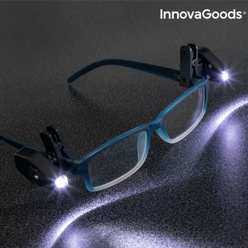 InnovaGoods LED Štipaljka za Naočale 360º (Paket od 2)