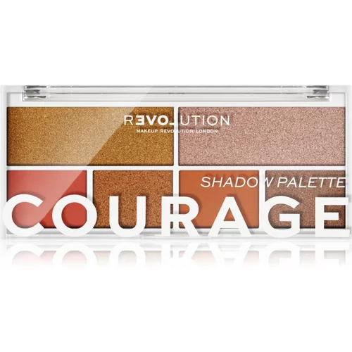 Revolution Relove colour Play Shadow Palette paleta sjenila za oči 5,2 g nijansa Courage