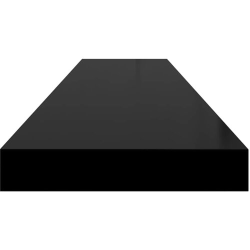  Plutajuće zidne police 2 kom sjajne crne 120x23,5x3,8 cm MDF Slike