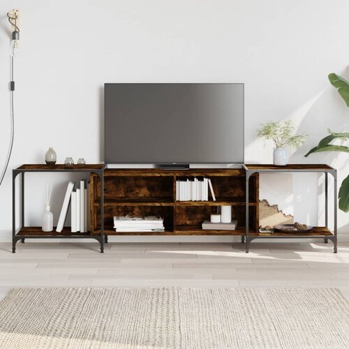 vidaXL TV ormarić boja dimljenog hrasta 203x37x50 cm konstruirano drvo Cijene