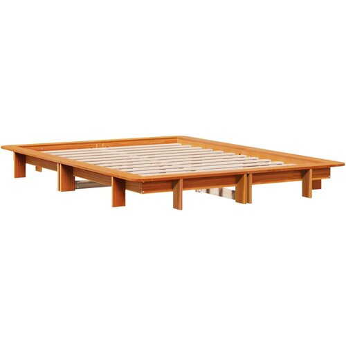 VidaXL Okvir kreveta bez madraca vo&amp;scaron;tano smeđi 120x190 cm od borovine Slike