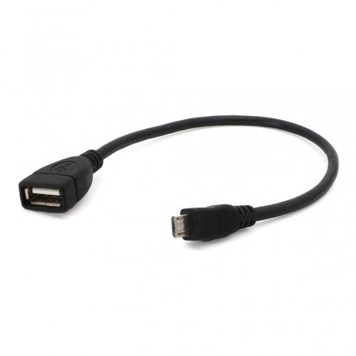 (81889) kabl Micro USB (muški) na USB (ženski) 0,3m crni Slike