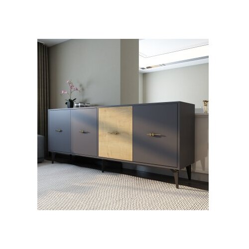 Hanah home komoda verry anthracite sapphire oak Slike
