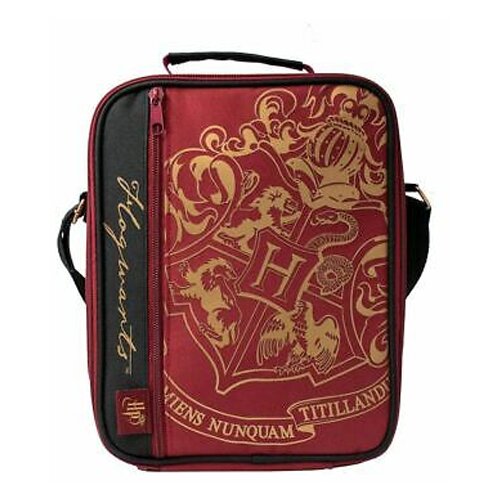 Blue Sky Designs Ltd HARRY POTTER DELUXE 2 POCKET LUNCH BAG BURGUNDY &amp;ndash; CREST TORBA Slike
