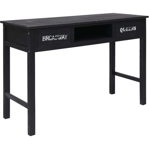 vidaXL Konzolni stol crni 110 x 45 x 76 cm drveni Cene