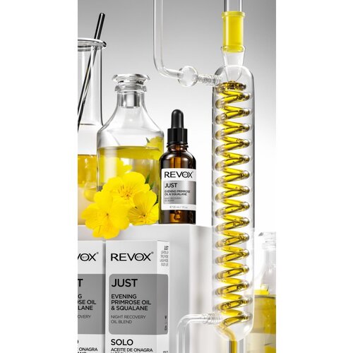 REVOX B77 JUST Evening Primrose Oil &amp;amp; Squalane regenerirajuće noćno ulje za obnavljanje kožne barijere 30 ml Slike