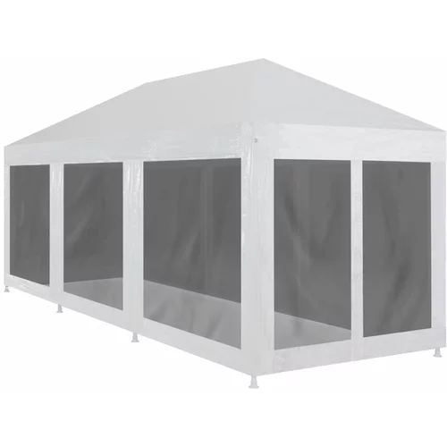 Šator Šotor za zabave z 8 mrežastimi stranicami 9x3 m