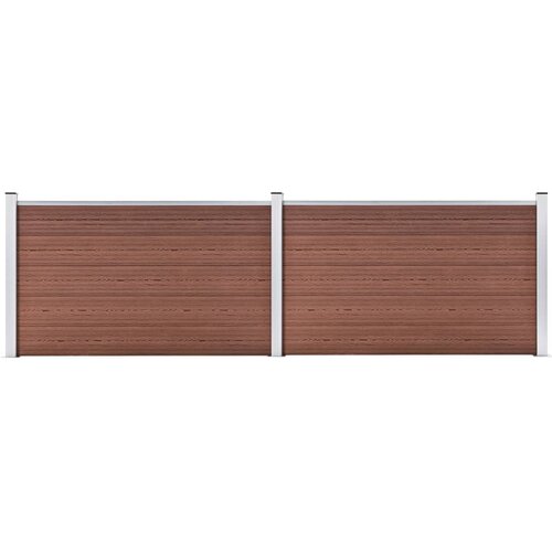 vidaXL Vrtna ograja WPC 353x106 cm rjava Cene