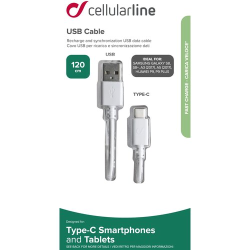 Cellular Line Kabel Data USB-C 120 cm, (57190495) Cijene