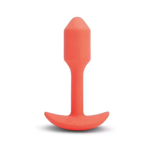 b-Vibe Vibracijski analni čep - Snug Plug 1 S, oranžen