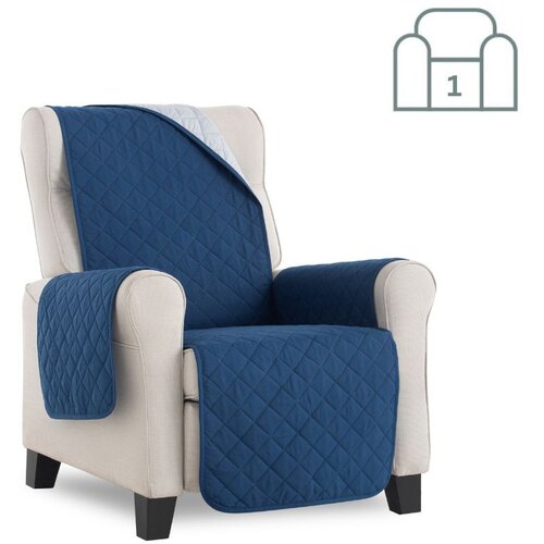 SOFA dvostransko pregrinjalo za enosed - fotelj 55x200 cm modra / svetlo siva eu kvaliteta Cene