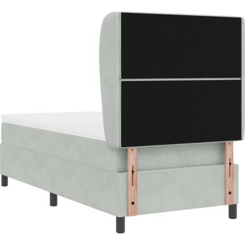 Box Spring Krevet s Madracem Svjetlosiva 100x200 cm Bar&amp;scaron;un Slike