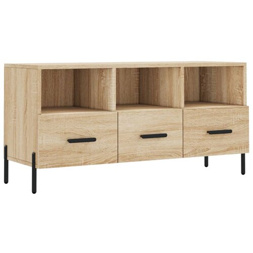 Maison Chic TV omarica - TV stojalo - Televizijska omarica sonoma hrast 102x36x50 cm inženirski les, (21699664) Slike