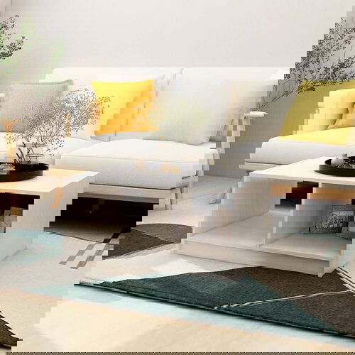 VidaXL stolić za kavu bijeli 75 x 50 x 33,5 cm od masivne borovine Slike